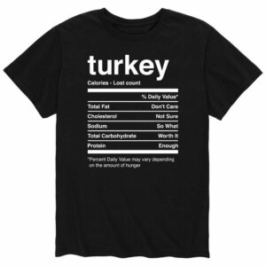 Instant Message Thanksgiving Nutritional Facts T Shirt